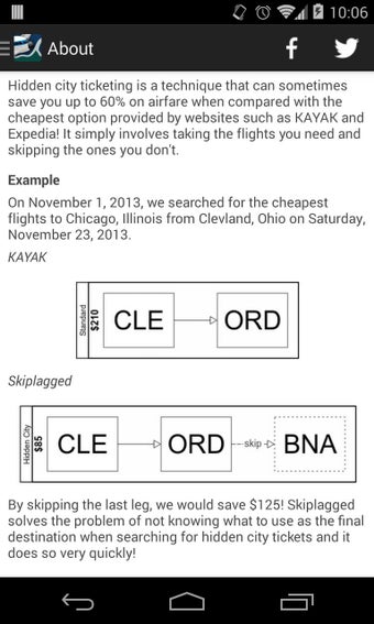Imagen 0 para Skiplagged = Cheap Flight…