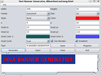 Image 0 for Free Java Text Banner Gen…