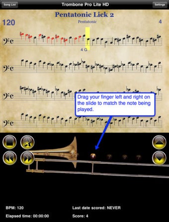 Imagen 3 para Trombone Pro HD Lite