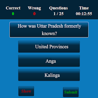 Image 0 for Uttar Pradesh MCQ