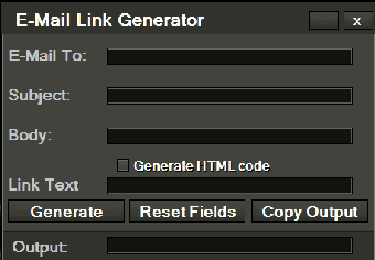 Image 0 for E-Mail Link Generator