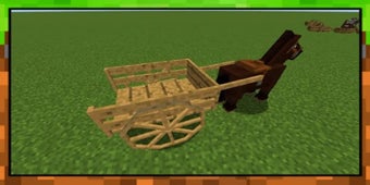 Imagen 1 para Horse Carts Mod Minecraft