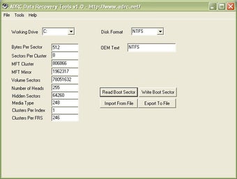 Image 2 for ADRC Data Recovery Tools