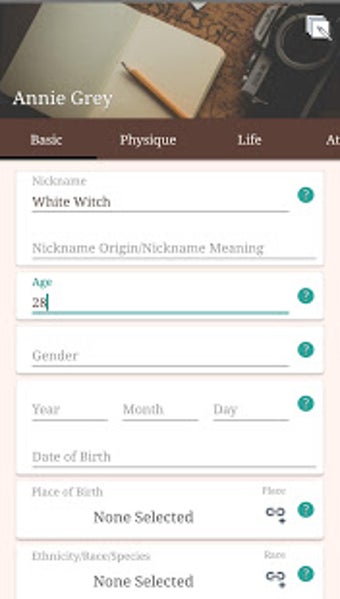 Image 2 for Character Story Planner 2…
