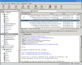 Image 2 for Sylpheed for Linux