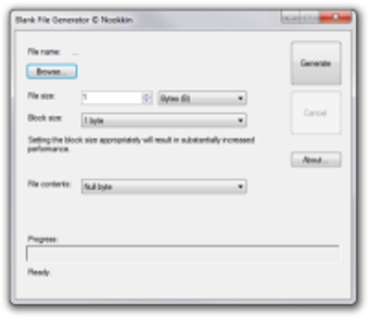Image 0 for Blank File Generator