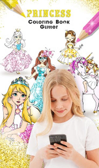 Imagen 2 para Princess Coloring Book Gl…