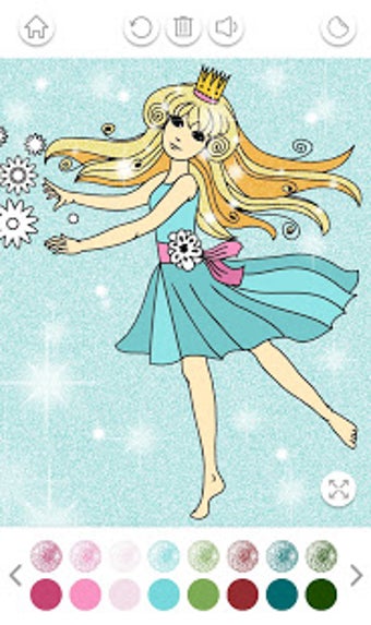 Imagen 1 para Princess Coloring Book Gl…