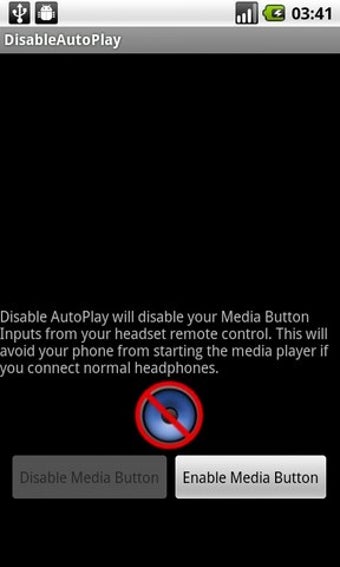 Image 0 for Disable AutoPlay