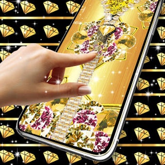 Image 0 for Gold diamond lock screen
