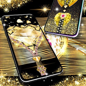Image 3 for Gold diamond lock screen