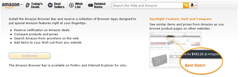 Image 0 for Amazon Browser Bar for In…