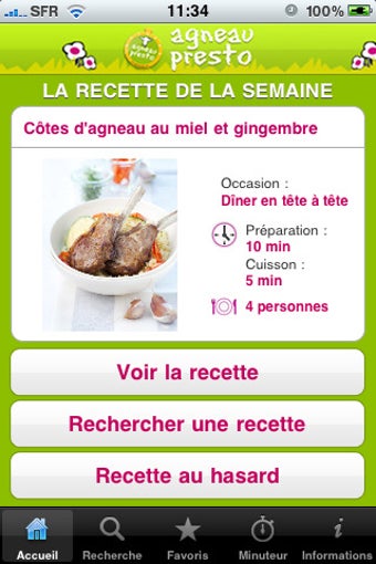 Image 0 for Recettes Agneau Presto