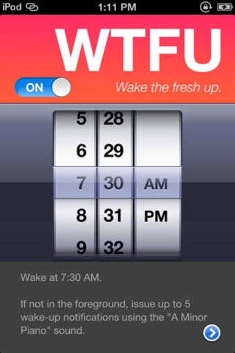 Image 0 for WTFU - random music alarm…