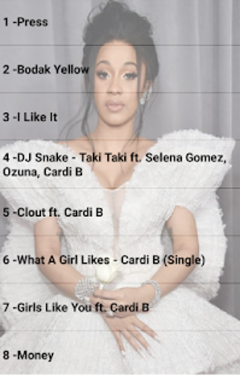 Imagen 1 para C.A.R.D.I - B Songs Offli…