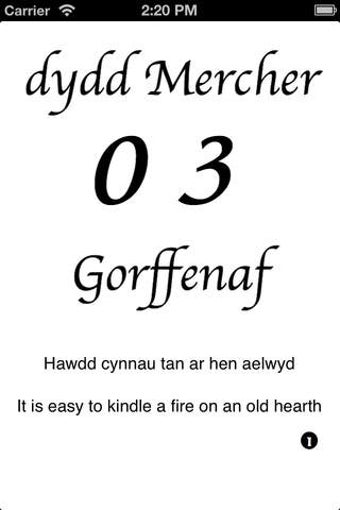 Image 0 for Welsh Calendar