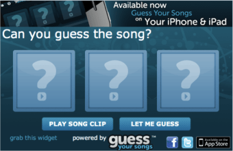 Image 0 for Guess Your Songs Widget