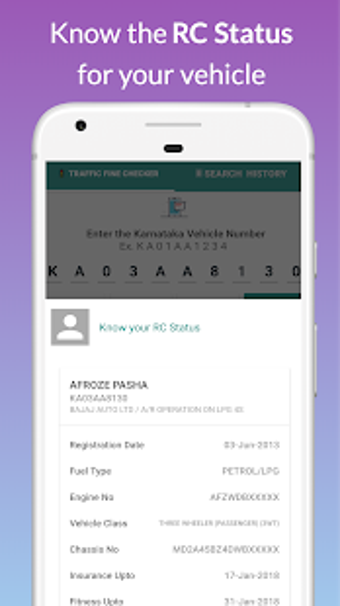 Imagen 2 para Bangalore Traffic Challan…
