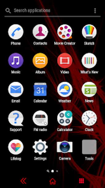 Image 0 for Minimal RED XPERIA Theme …