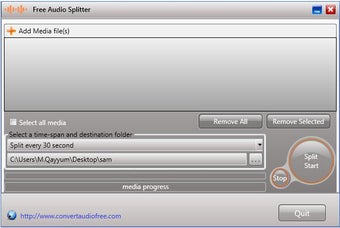Image 0 for Free Audio Splitter
