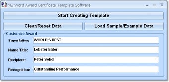 Imagen 0 para MS Word Award Certificate…
