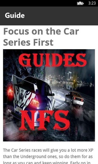 Image 1 for Guide for NFS racing for …
