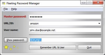 Image 0 for Fleeting Password Manager