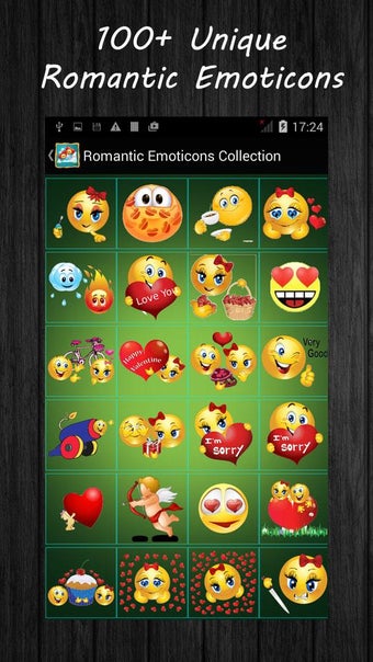 Image 2 for Romantic Emoticons Collec…