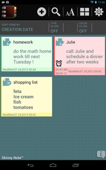 Imagen 3 para SkinnyNote Notepad