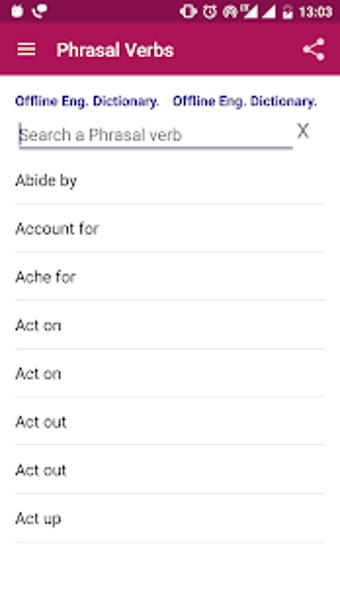 Image 0 for Phrasal Verbs Dictionary …