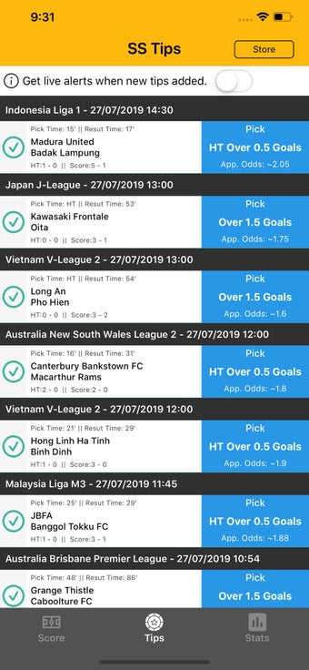 Imagen 2 para ScoreStats - AI Tipster
