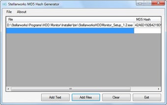 Image 0 for Stellarworks MD5 Hash Gen…