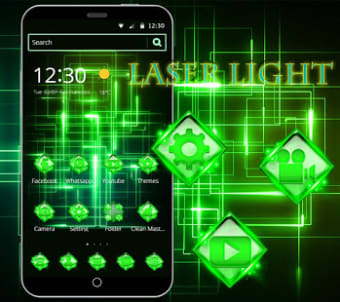 Image 0 for Green Laser Light Theme
