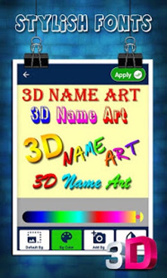 Image 0 for 3D Name Art Photo Editor …