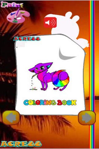Image 0 for Color Page Game Peppa Pig…