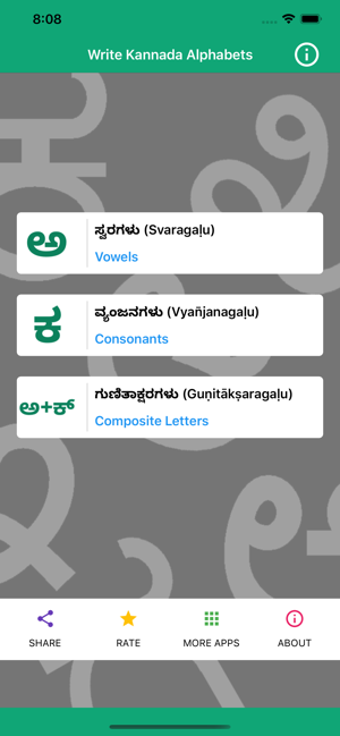 Image 2 for Write Kannada Alphabets