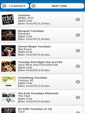 Image 1 for Party / Events List Live