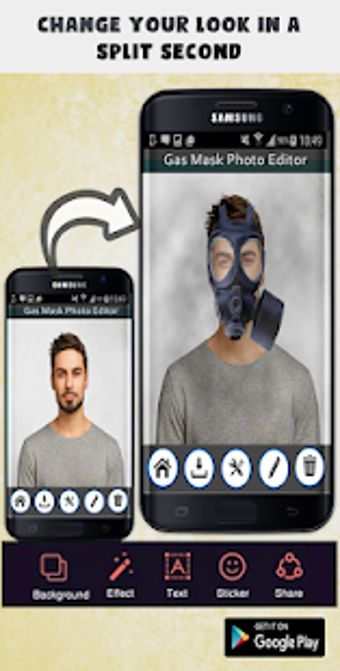 Imagen 2 para Gas Mask Photo Editor