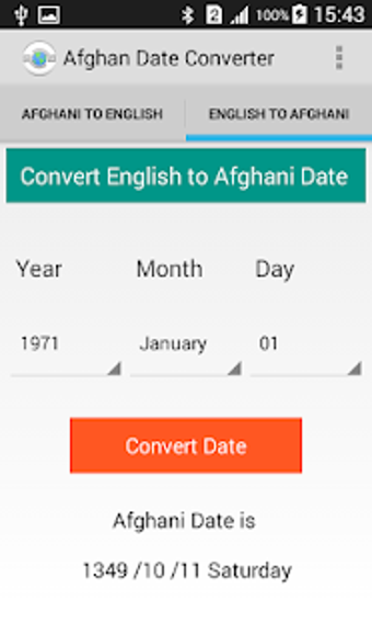 Image 1 for Afghan Date Converter