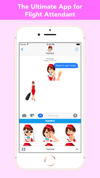 Image 3 for Flight Attendant Emoji St…