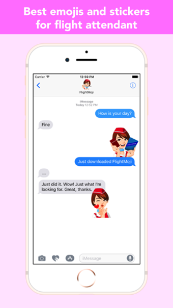 Image 1 for Flight Attendant Emoji St…