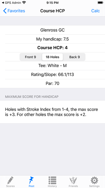 Imagen 0 para Golf Handicap Tracker & C…