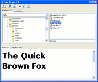 Image 0 for FontViewer
