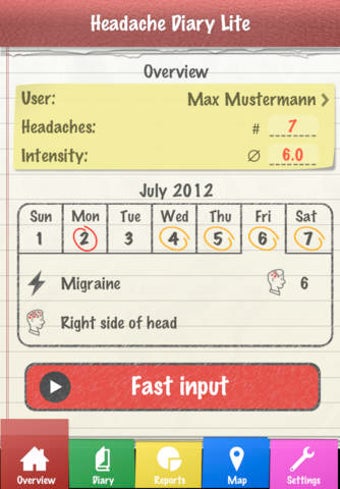 Image 0 for Headache Diary - Lite