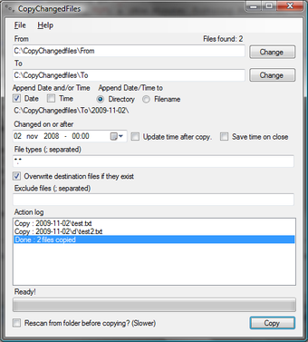 Image 0 for Copy Changed Files