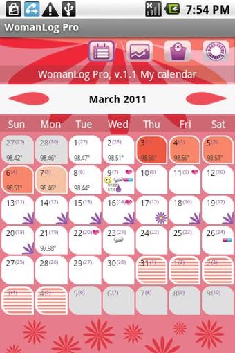 Imagen 0 para WomanLog Pro Calendar