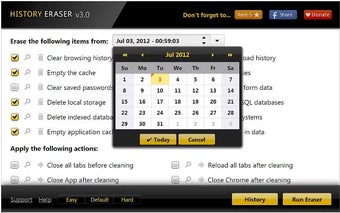 Imagen 0 para History Eraser for Chrome