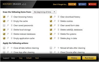 Imagen 1 para History Eraser for Chrome