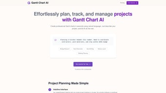 Image 0 for Gantt Chart AI