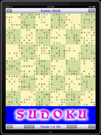 Imagen 0 para Sudoku 36x36 (for iPad)